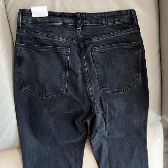 NWT - Zara Women’s High Rise Straight Ankle Length Jeans - Size 10 - Picture 5 of 9